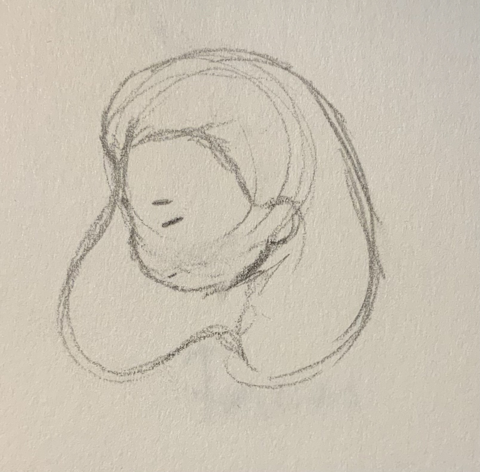 Girl sketch - pencil