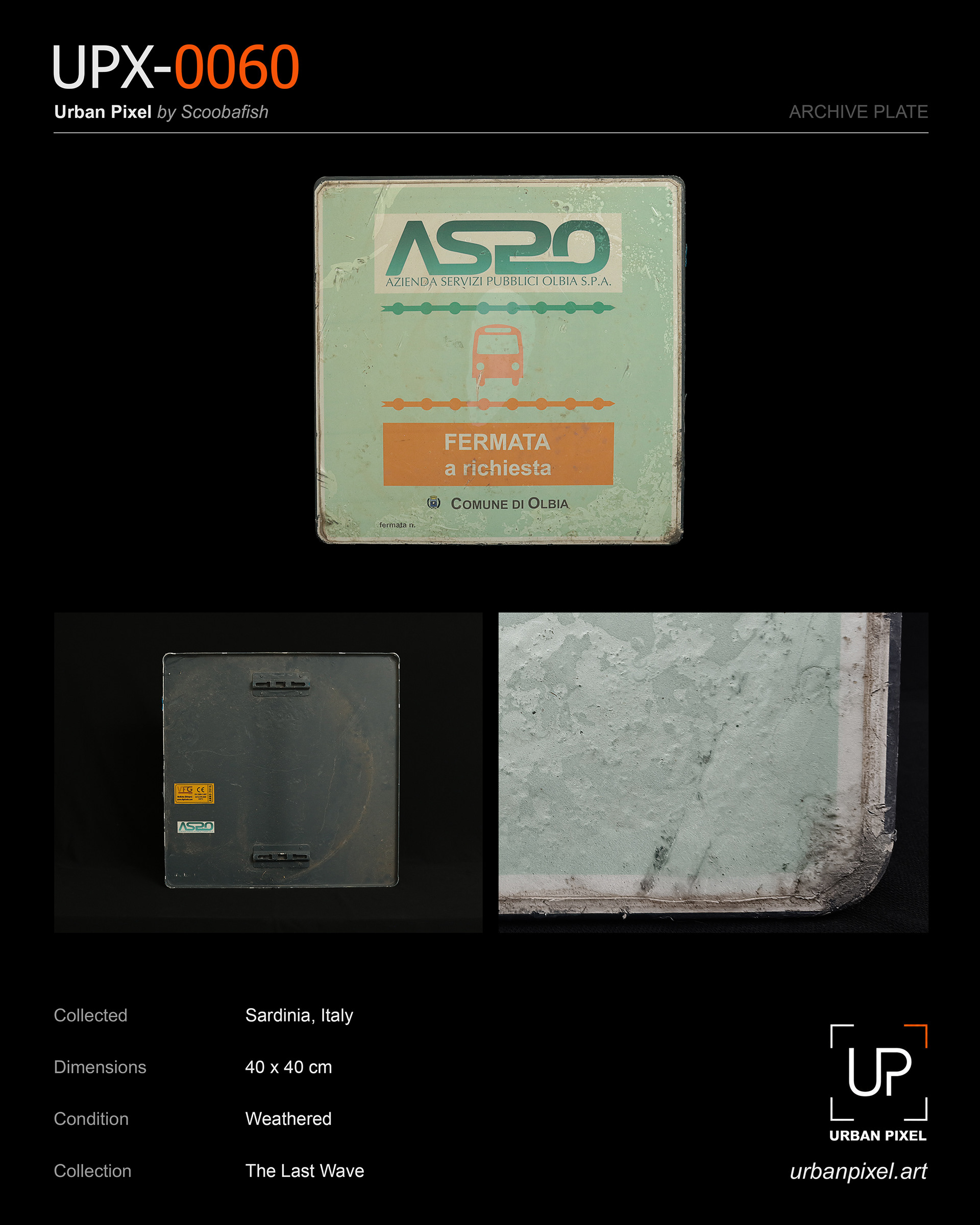UPX-0060 — Urban Pixel Archive Plate