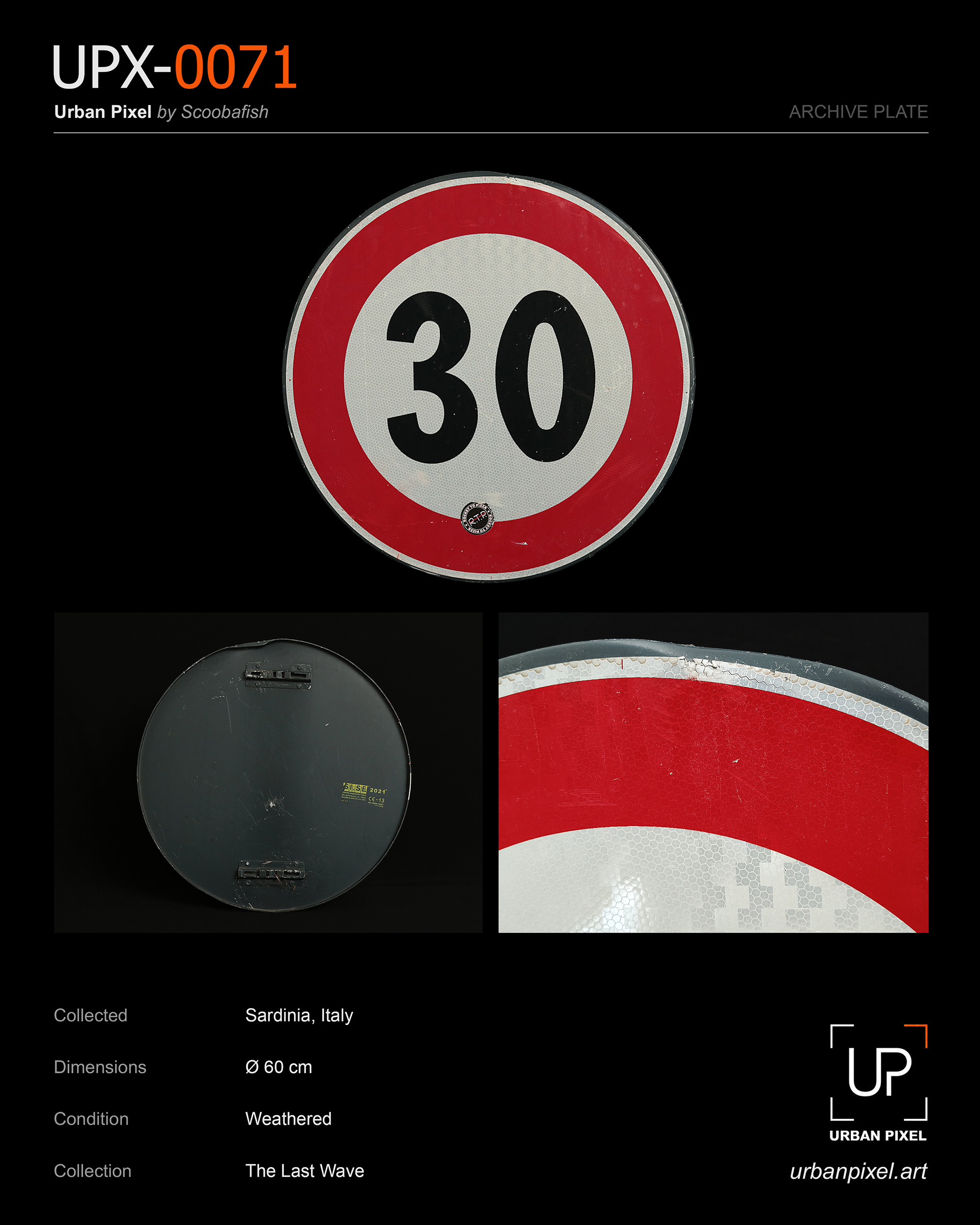 UPX-0071 — Urban Pixel Archive Plate