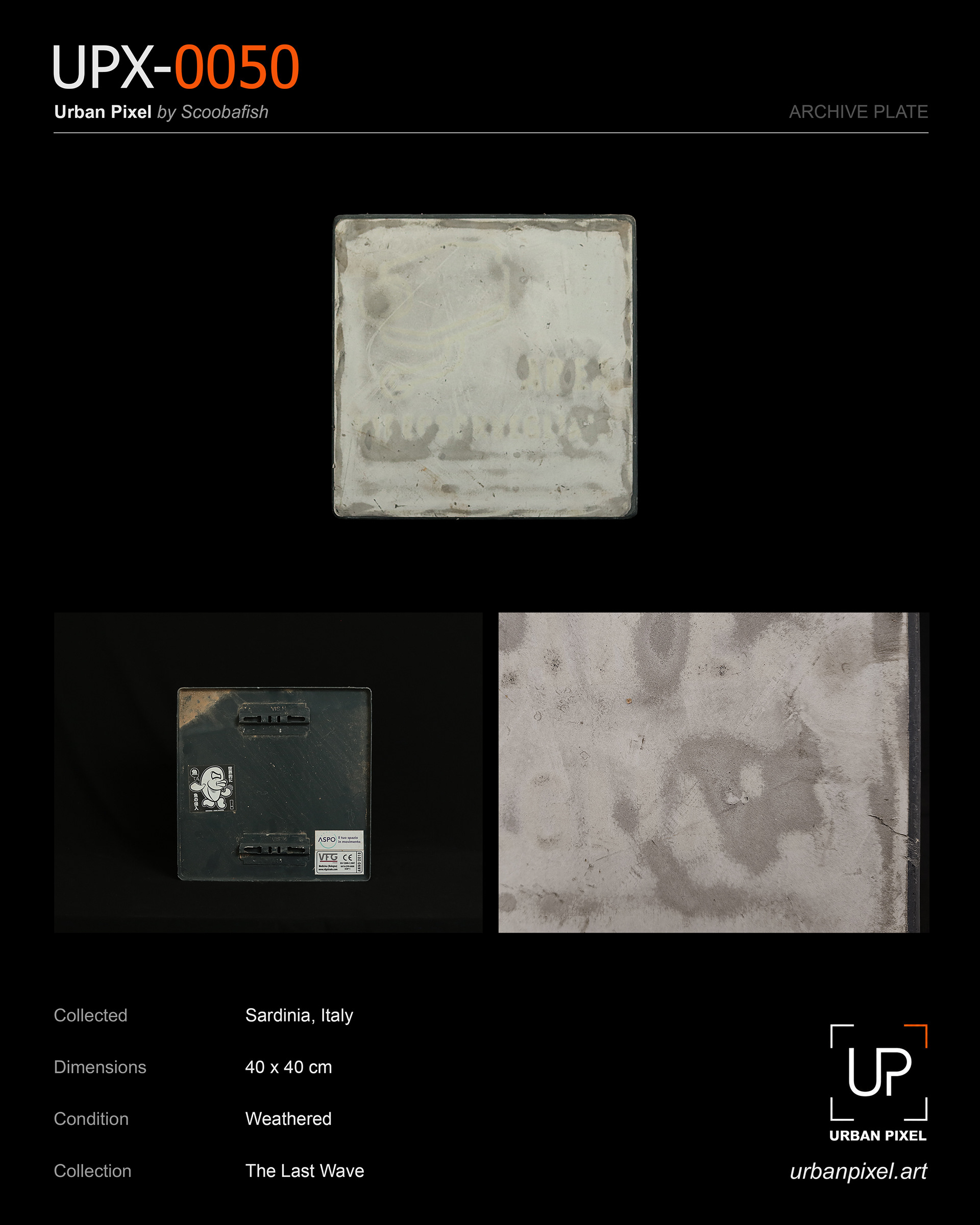 UPX-0050 — Urban Pixel Archive Plate
