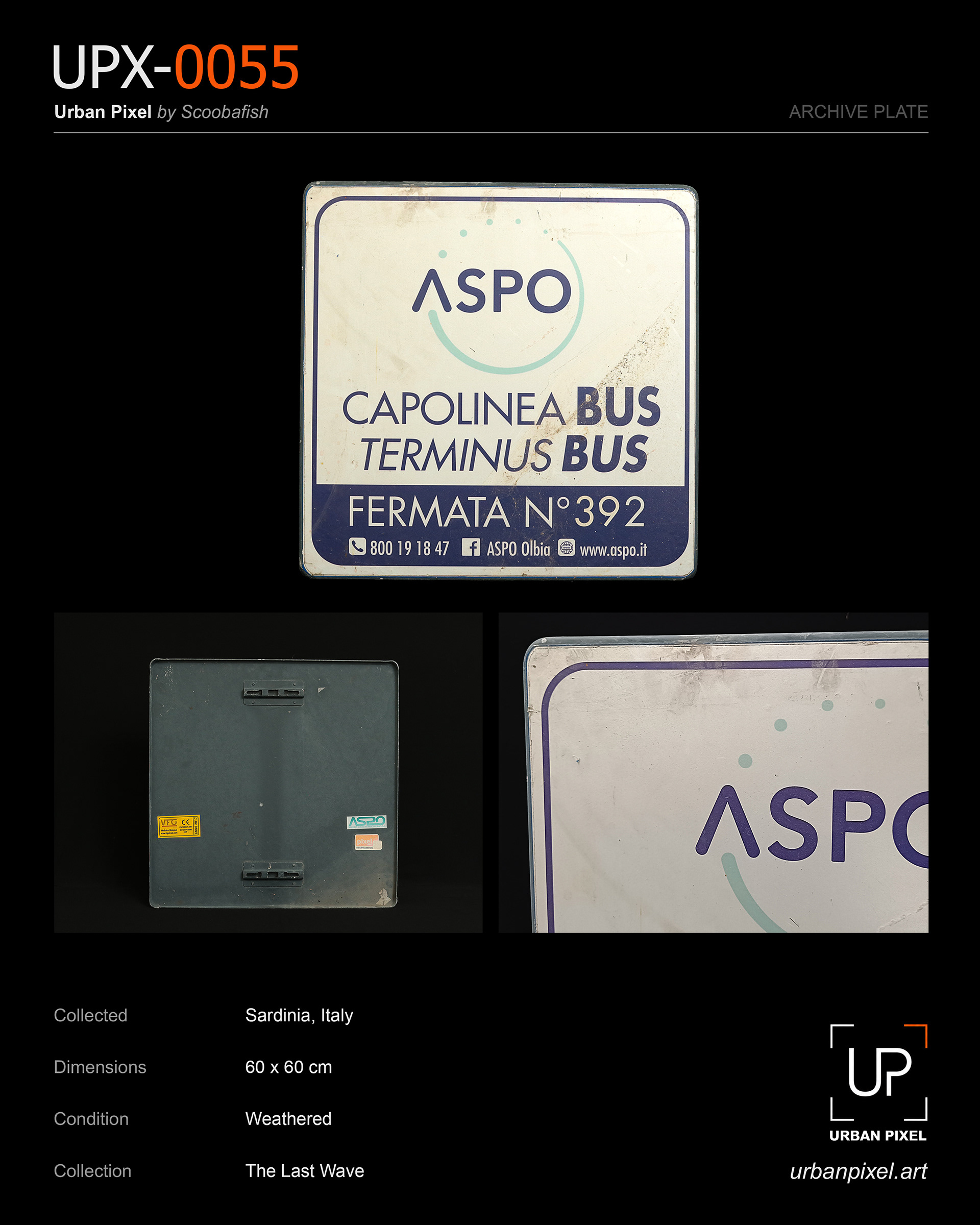 UPX-0055 — Urban Pixel Archive Plate