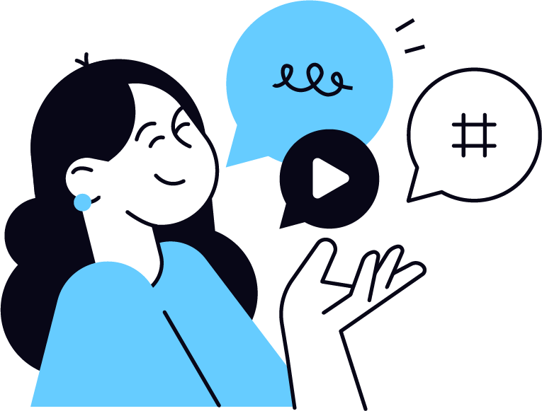 Illustration of a women smiling