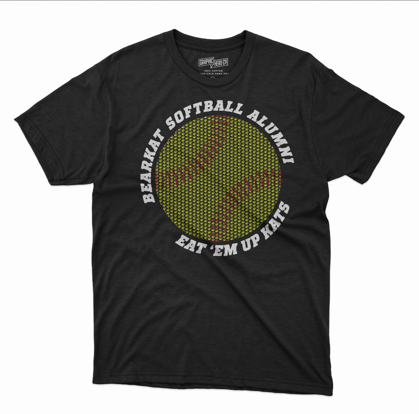 Mockup of Bearkat Softball Alumni T-Shirt Design