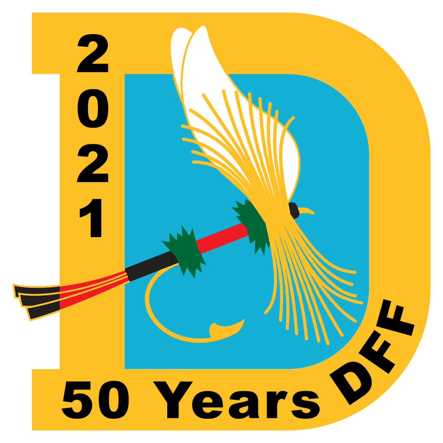 Dallas Fly Fishers 50 Years Logo 1