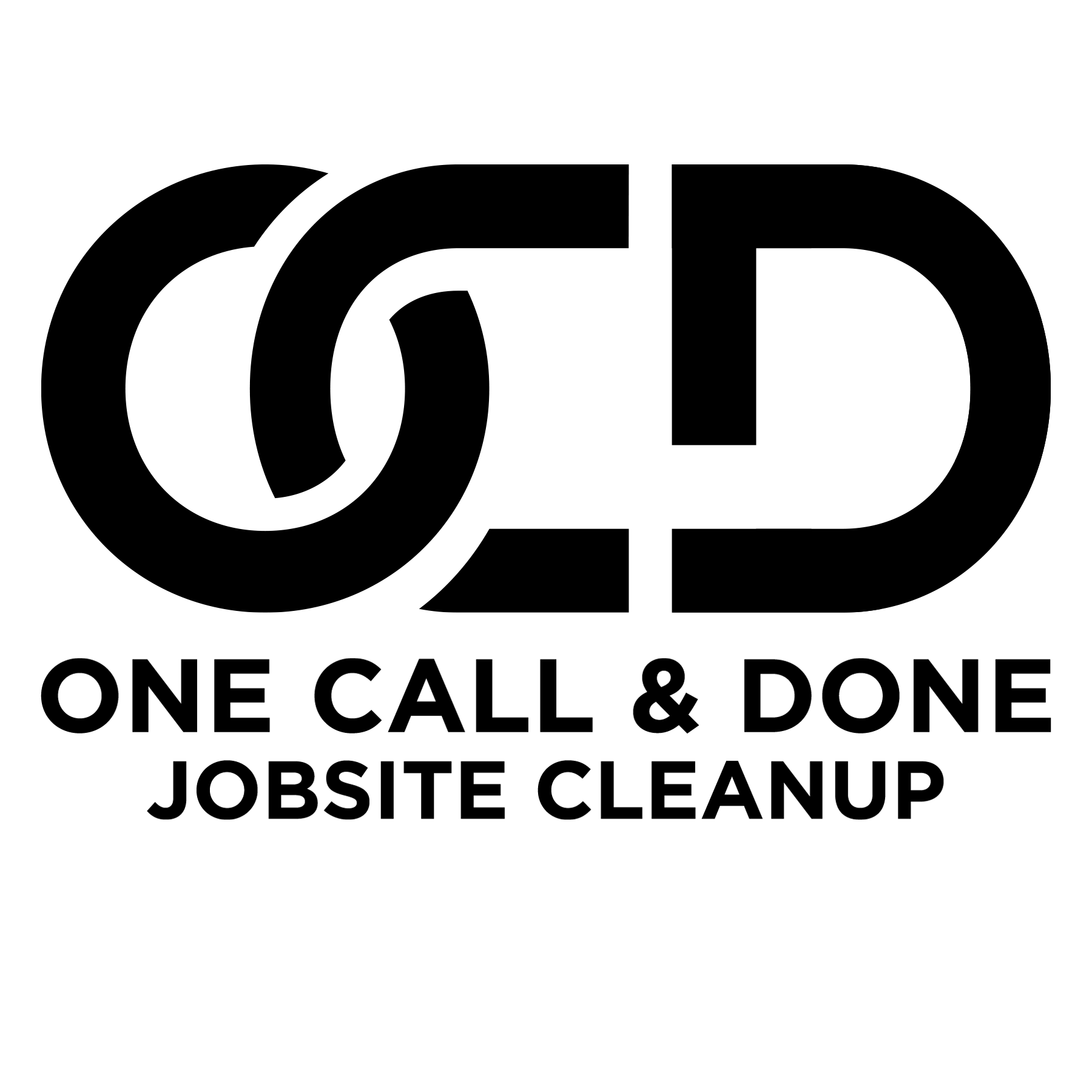 OCD Jobsite Clean-Up Text Logo
