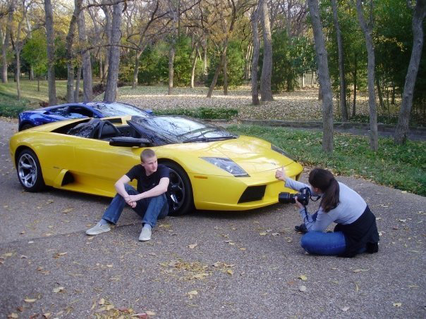 Owen & Jeremiah's Twin Senior Session with Twin Lamborghinis