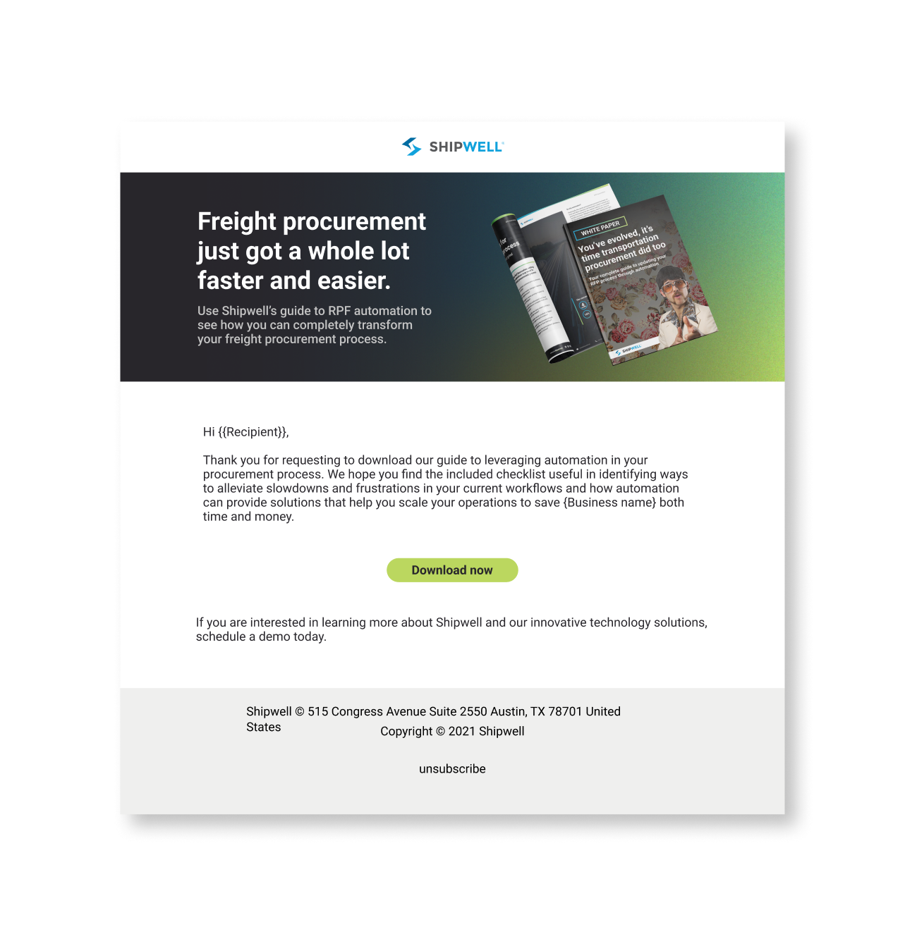 White Paper Thank You Email