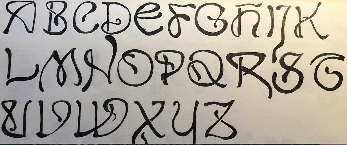 Art Nouveau Font