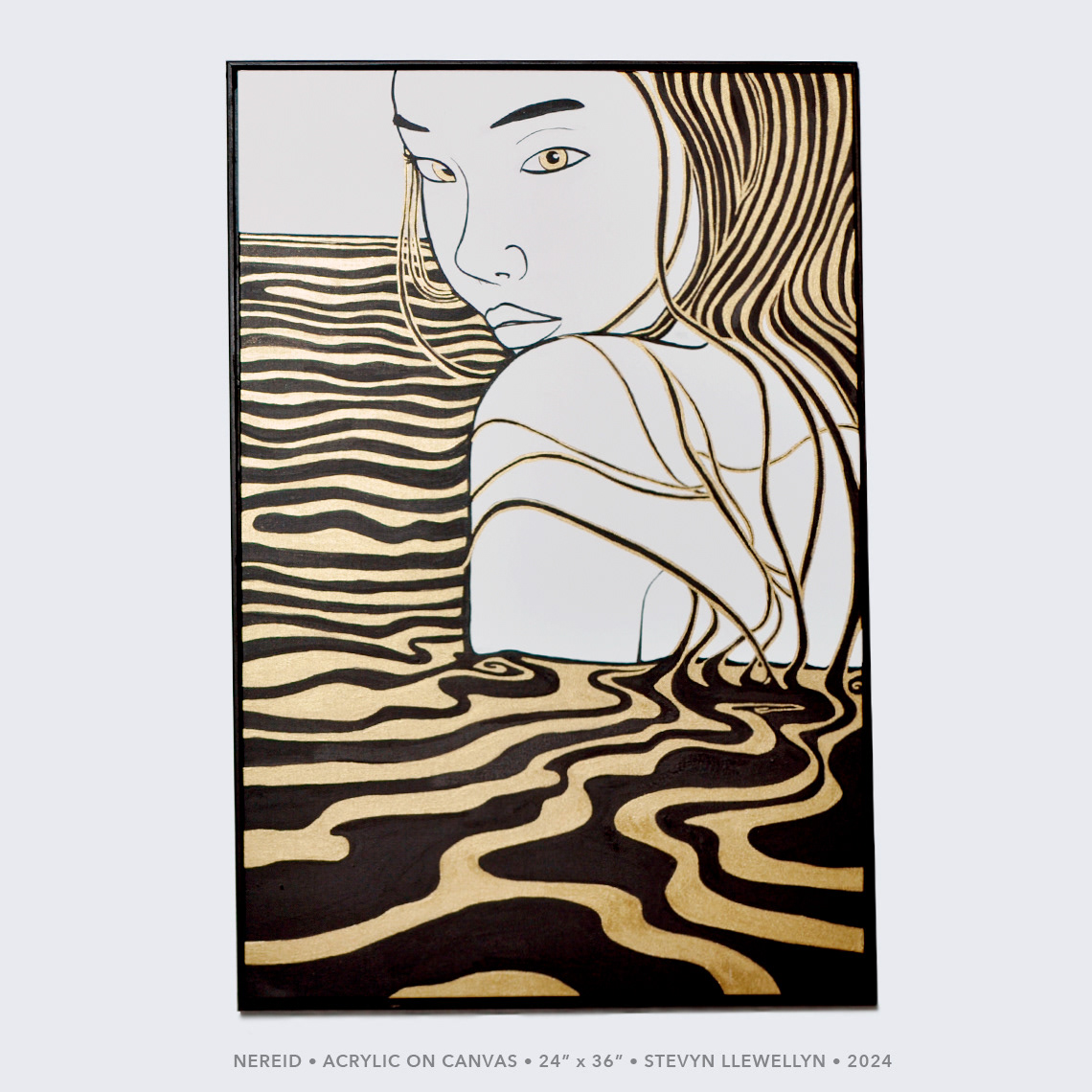 Nereid • 24" x 36" • Acrylic on canvas