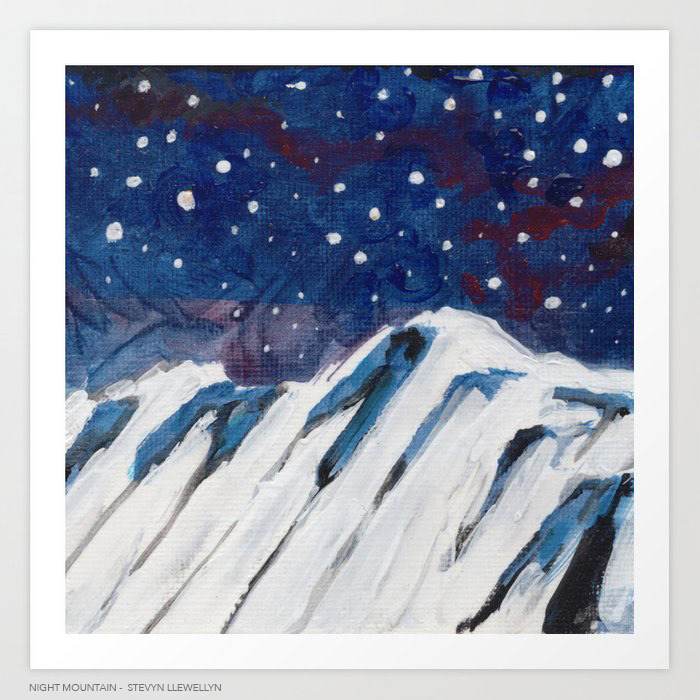 Night Mountain ( series ) • Acrylic on canvas • 4" x4"