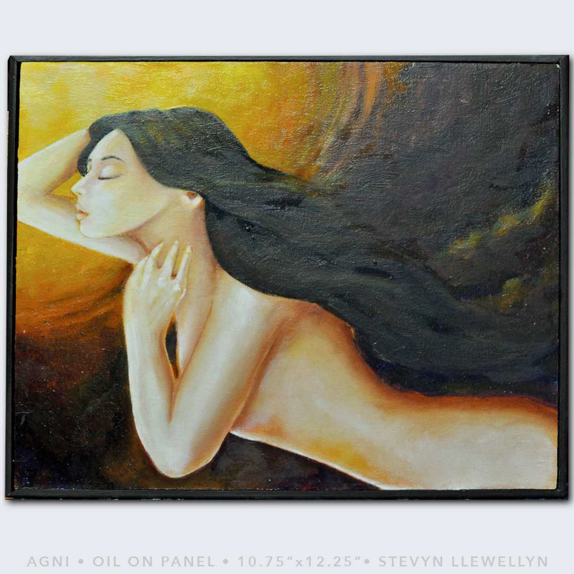 Agni • 10.75“x 12.25” • Oil on panel