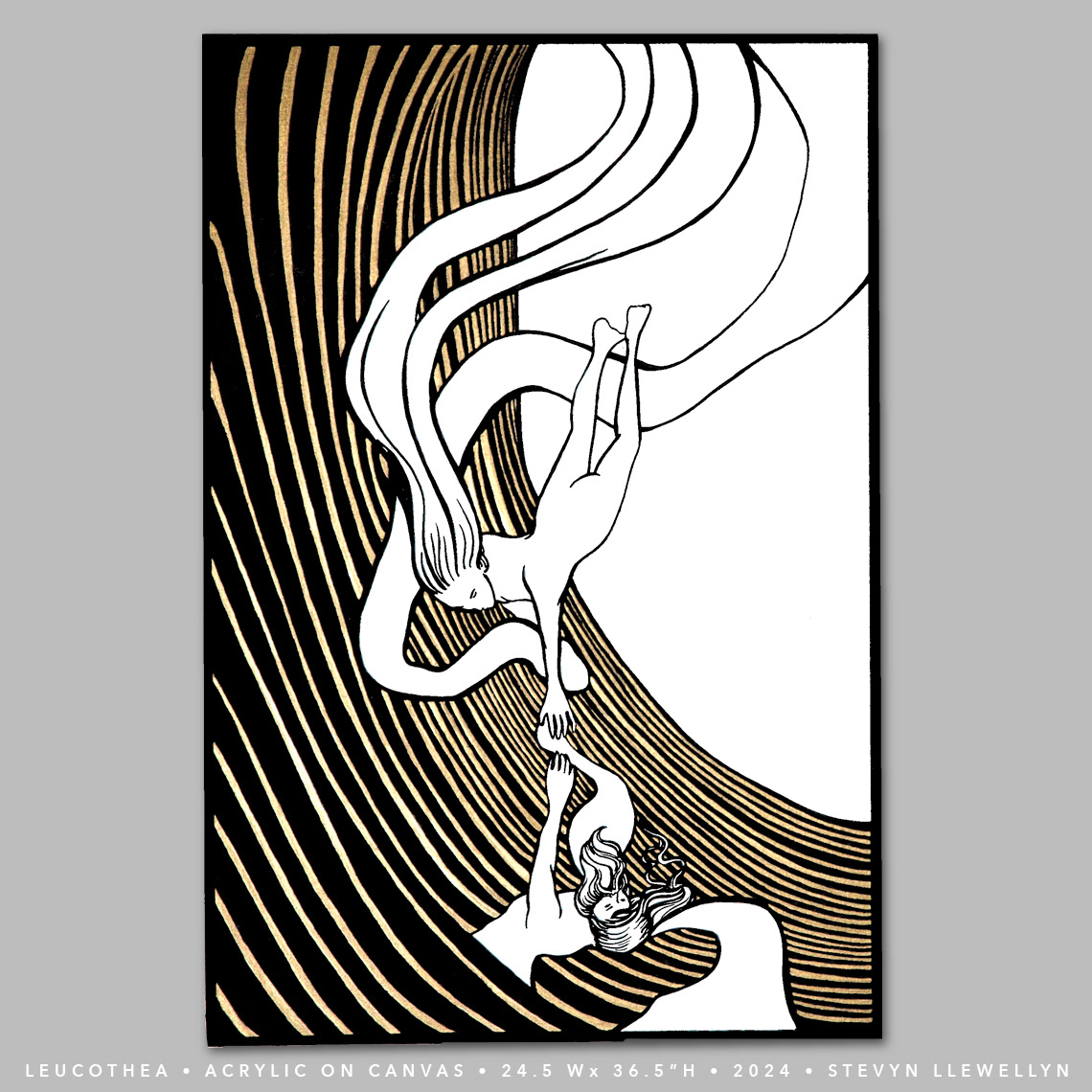 Leucothea • 24” x 36" • Acrylic on Canvas