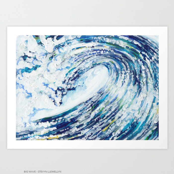 Waves • Acrylic on canvas • 8" x 10" • Private collection