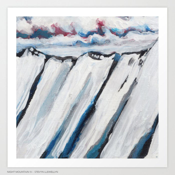 Night Mountain ( series ) • Acrylic on canvas • 4" x4"