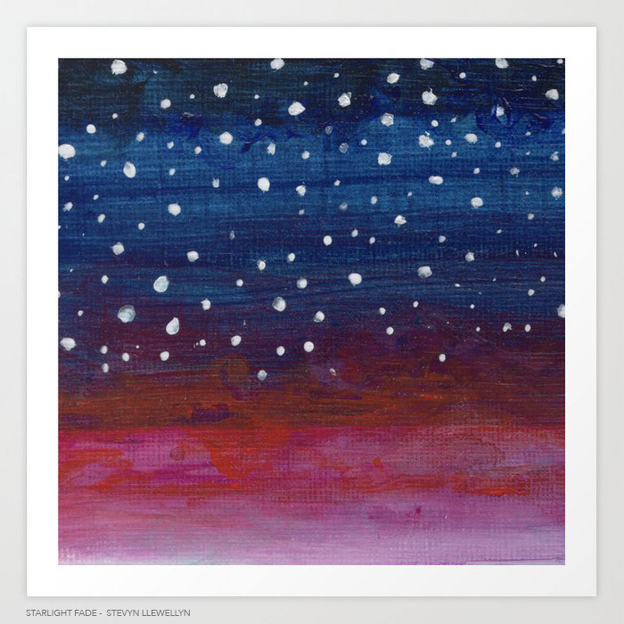 Starlight Fade ( series )  • Acrylic on paper • 4"x4"