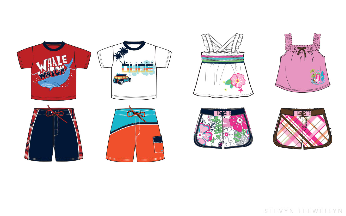 Surf Designs and Prints  • Boys and Girls Apparel