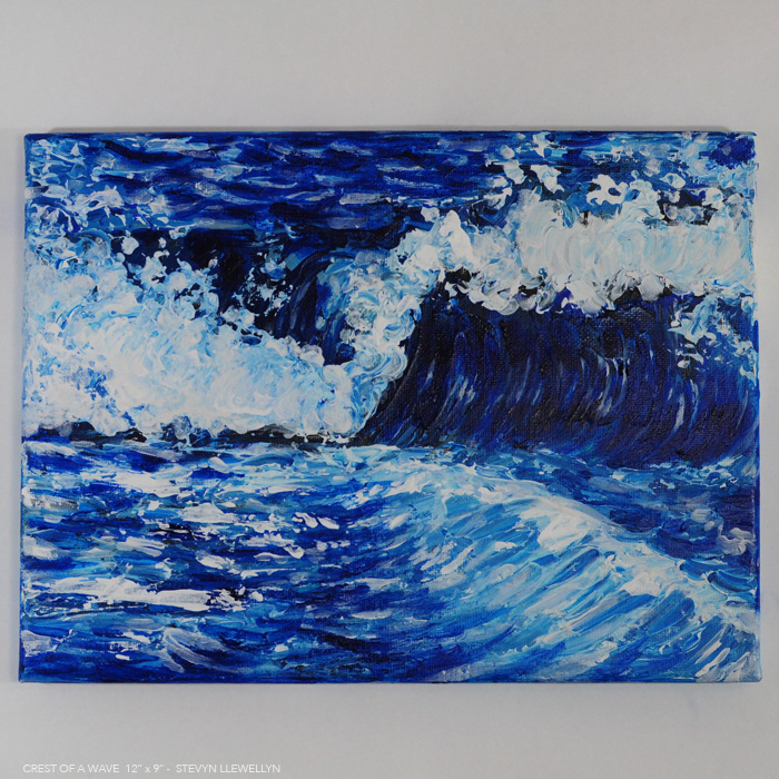 Waves • Acrylic  on Canvas •  8" x 10"