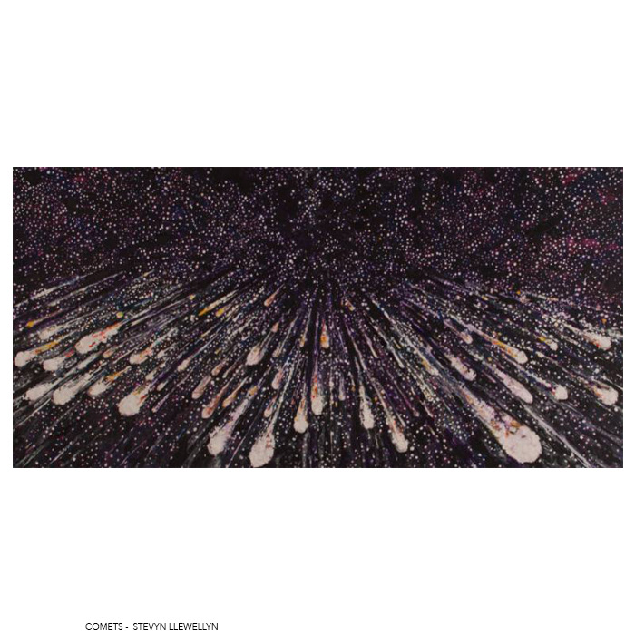 Comets • Acrylic on canvas • 24" x 48"