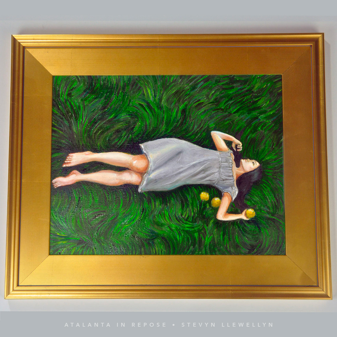 Atalanta in Repose • Oil on panel • 11" x 14"