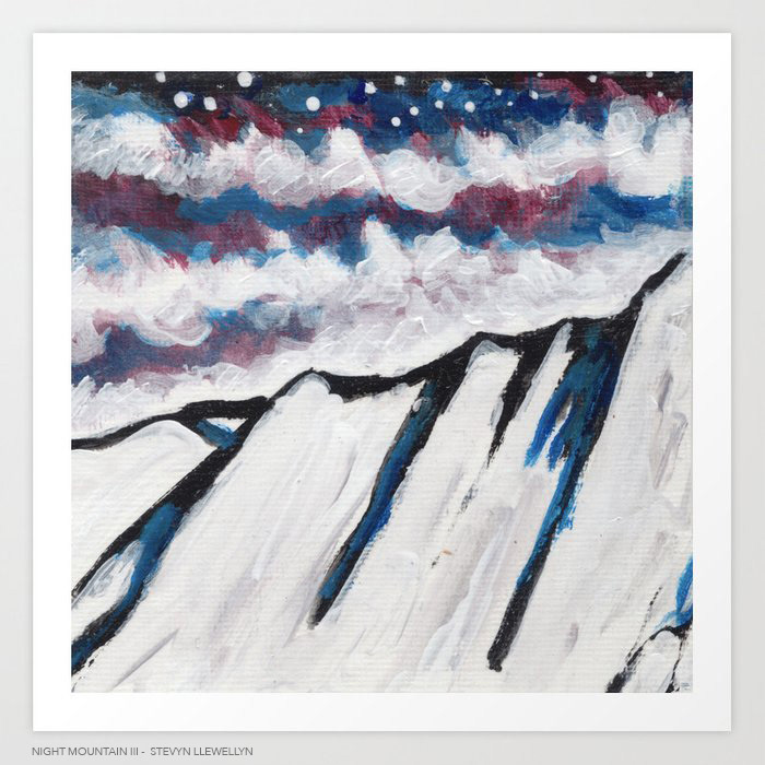 Night Mountain ( series ) • Acrylic on canvas • 4" x4"