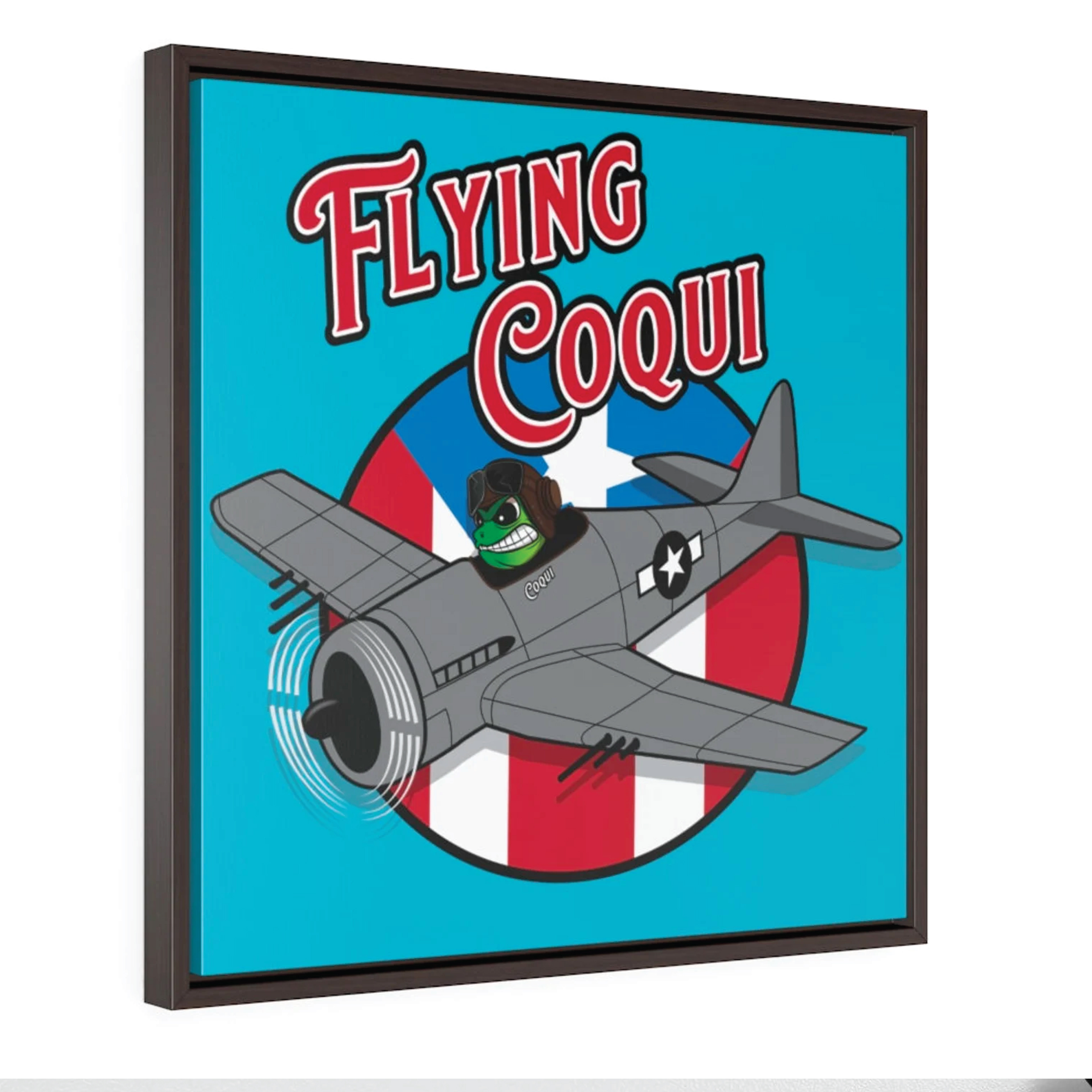 Flying Coqui Canvas