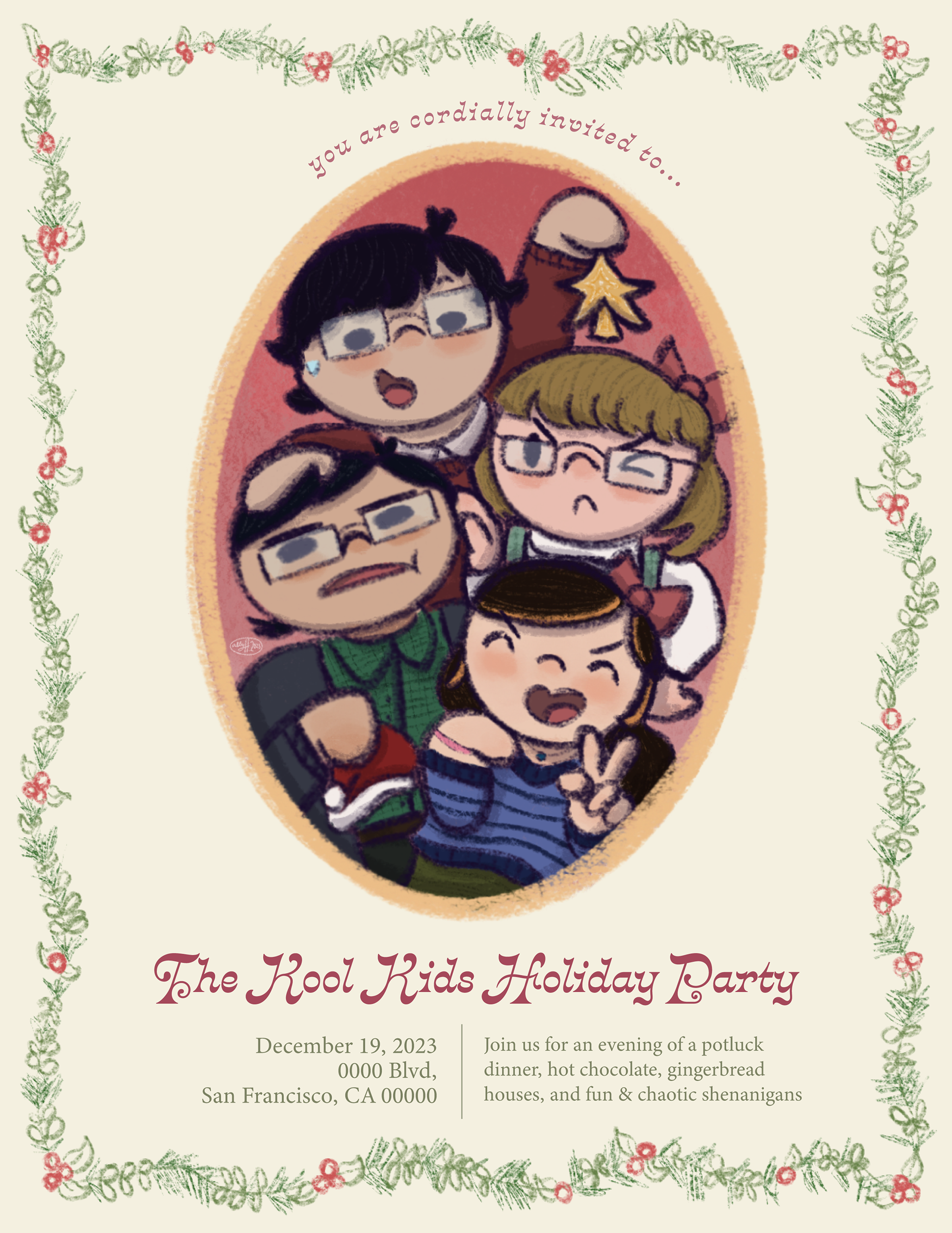 christmas party invitation