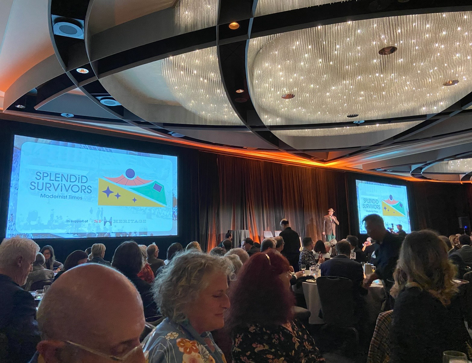 logo display at the gala