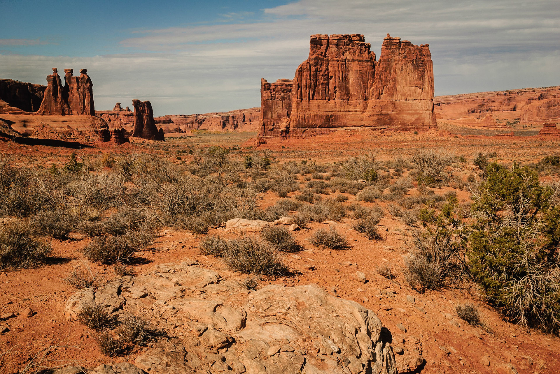 DTGD09553 Three Gossips &amp; The Court House Towers, Arches Nat'l Park