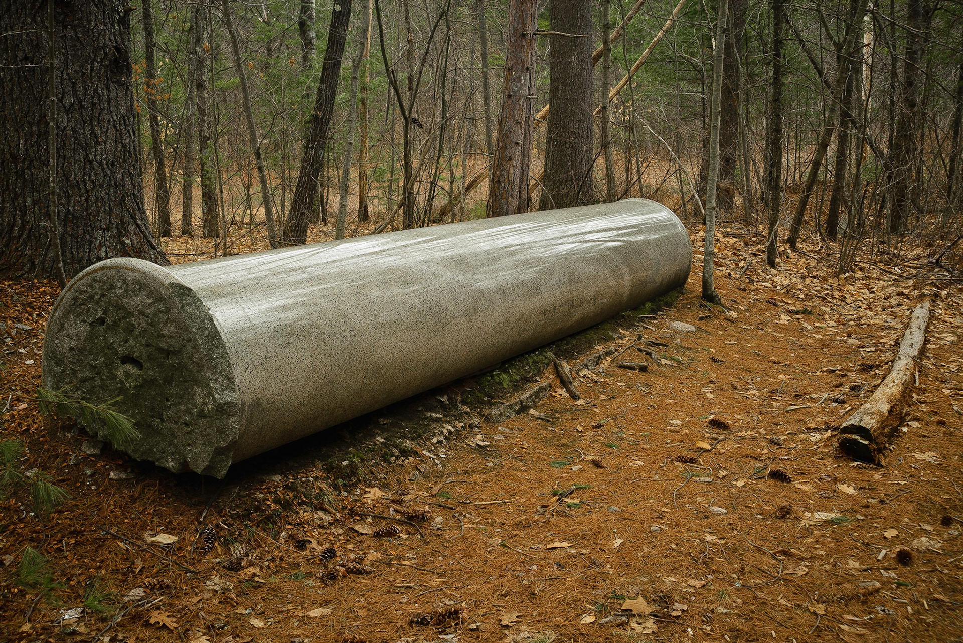 Rejected Old Granite Column
