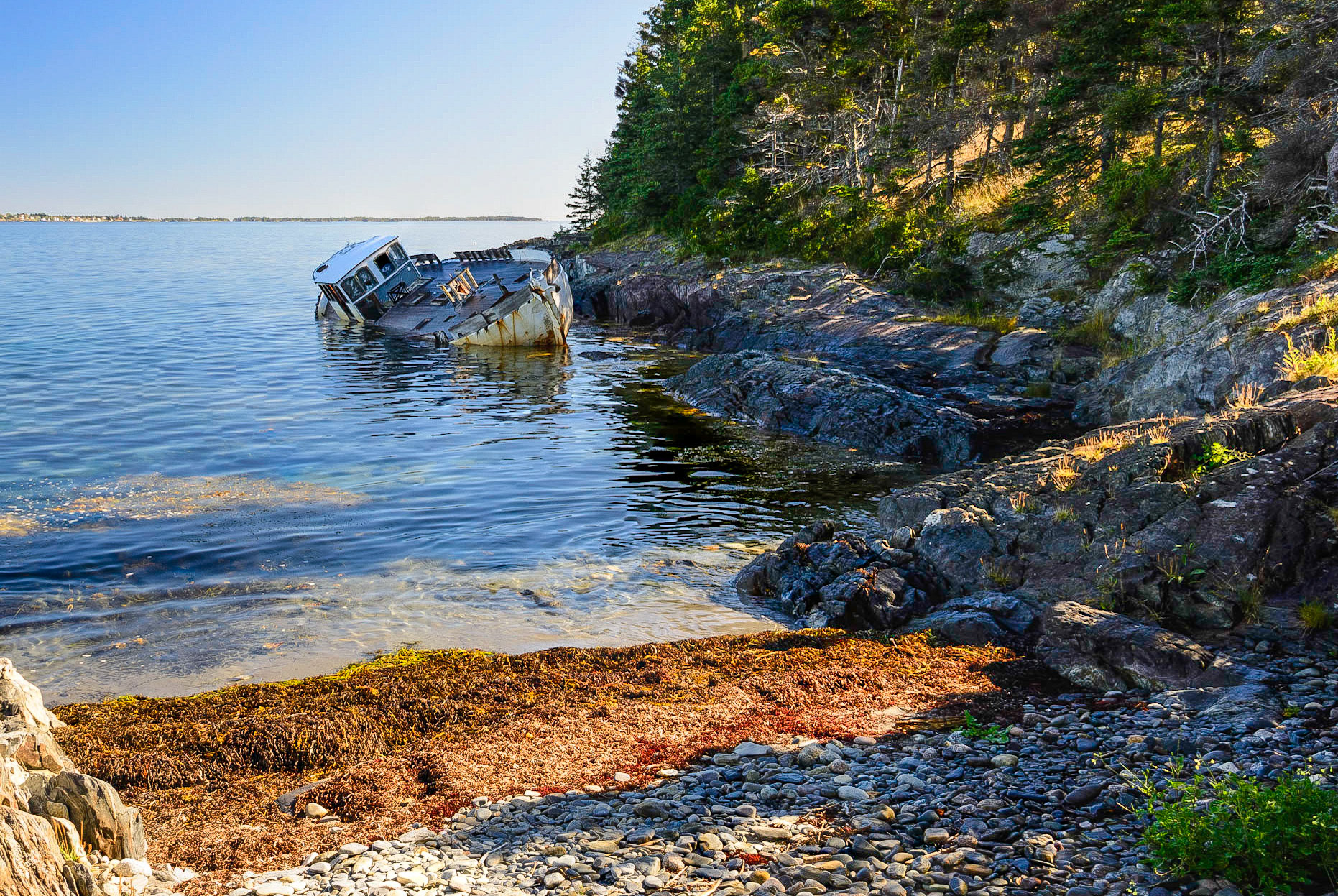 DTGD24810-Sunken Fishing Boat, Moshers Cove, NS