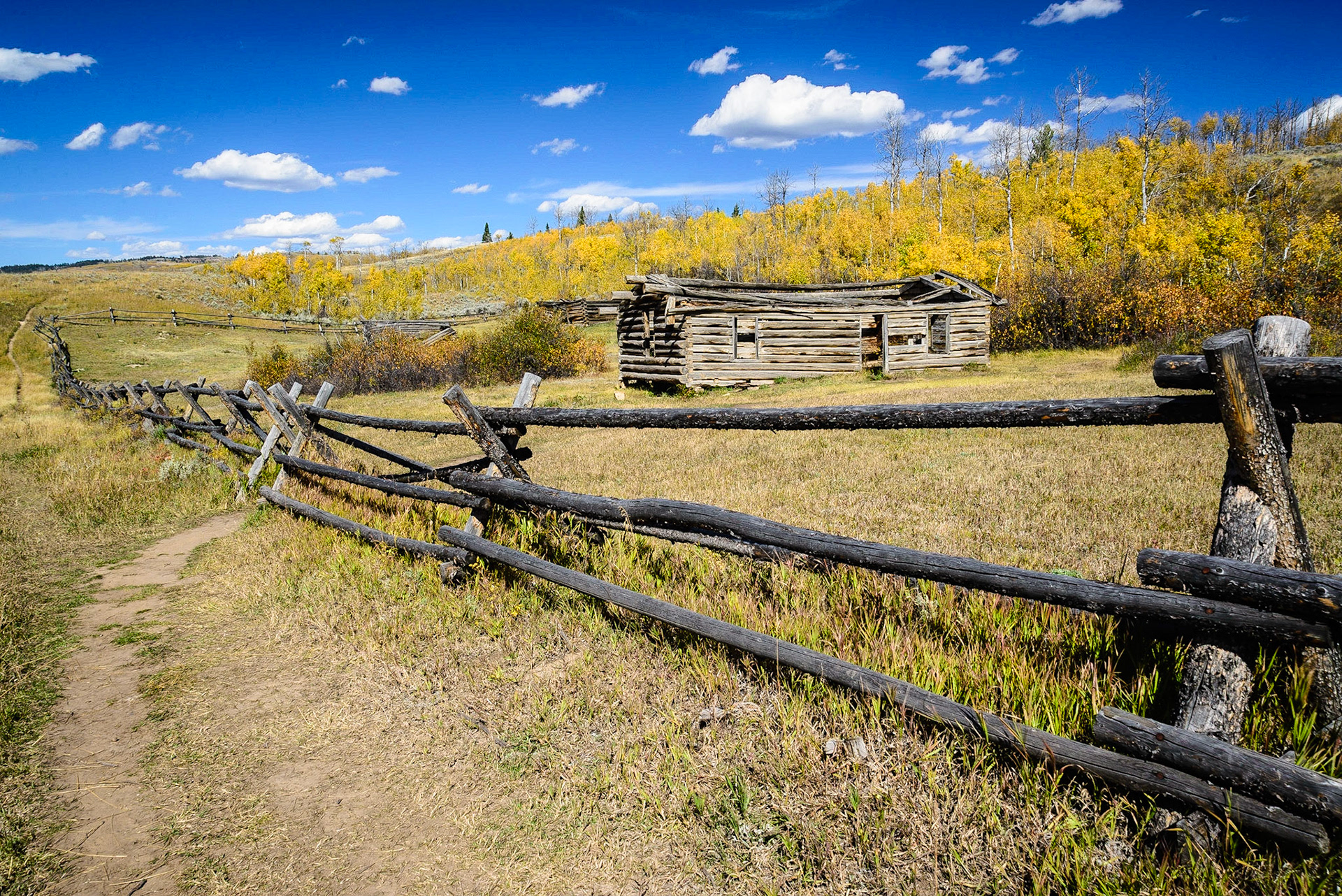 DTGD21214 Old Homestead Cabin near the Tetons on Gros Ventre Road