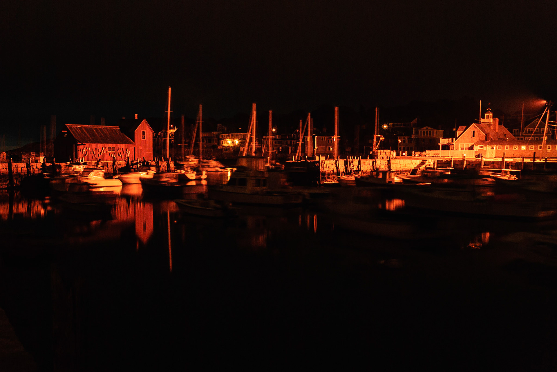 DTGD12394 Rockport, MA Harbor @ Night