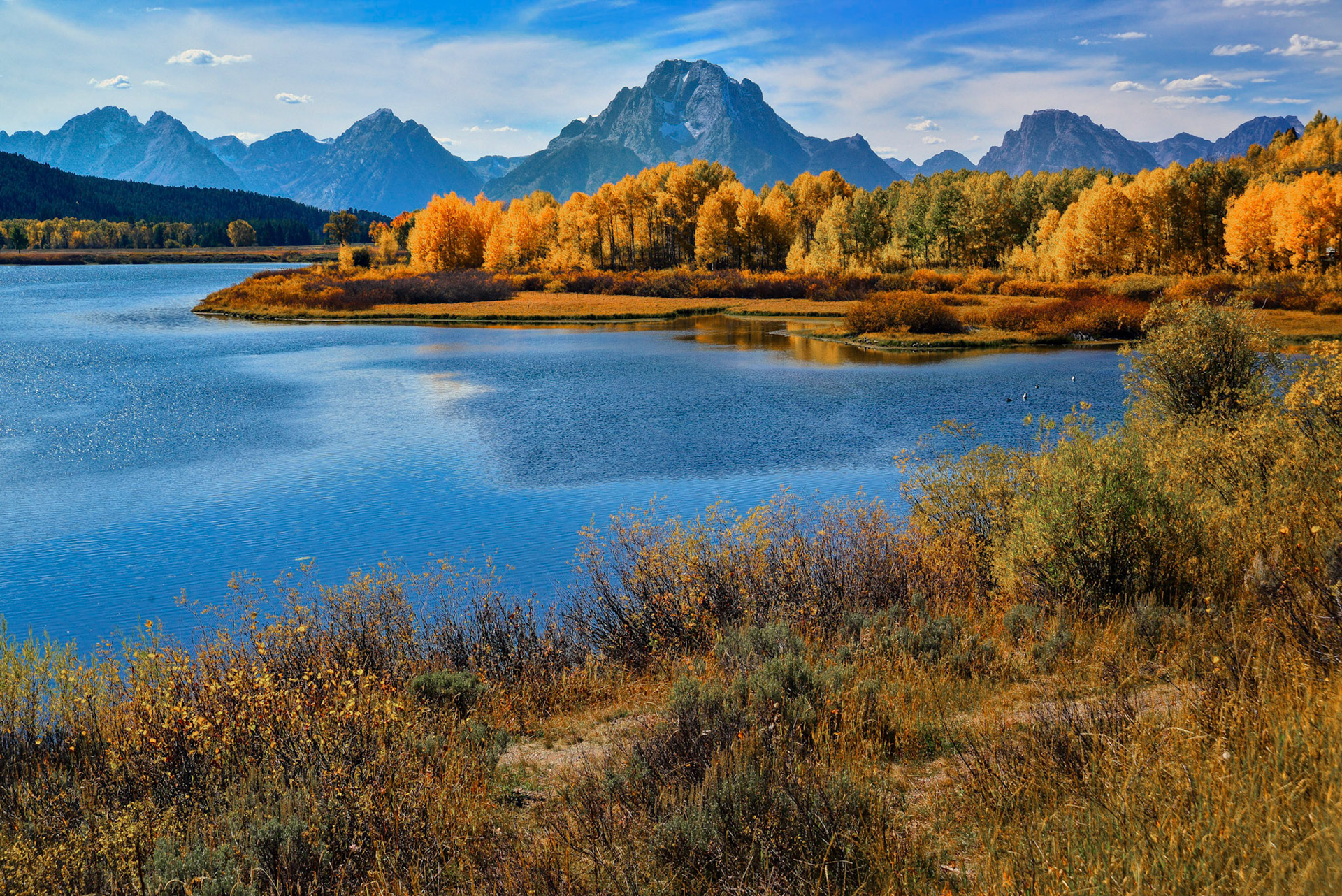DTGD21273 The Teton from the Banks of the Snake River, Oxbow Bend