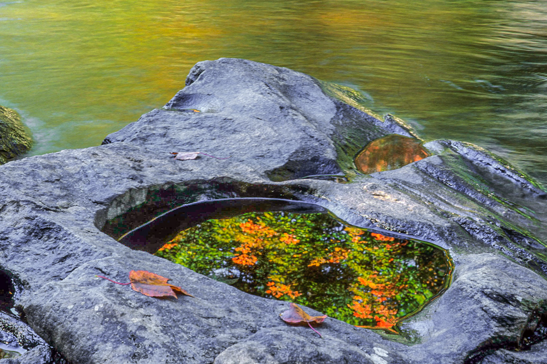 DTG00611 Reflection in Ammonoosuc River