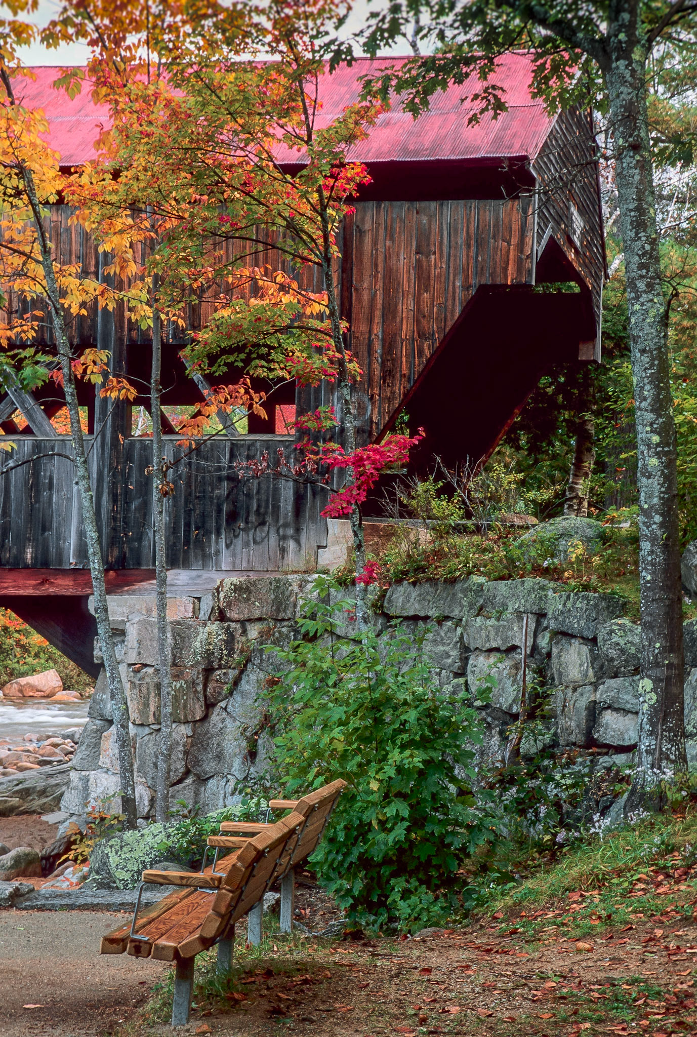 DTG00221 Albany Covered Bridge Fall
