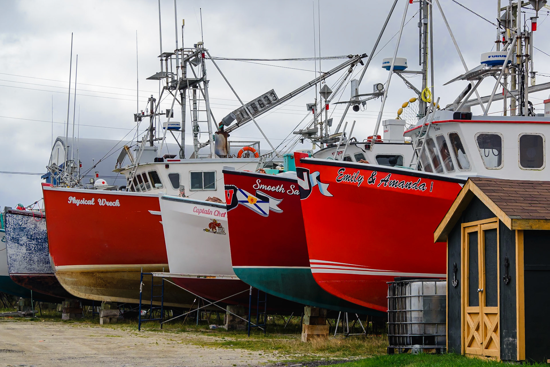 DTGD39154-Lobster Boats in dry dock
