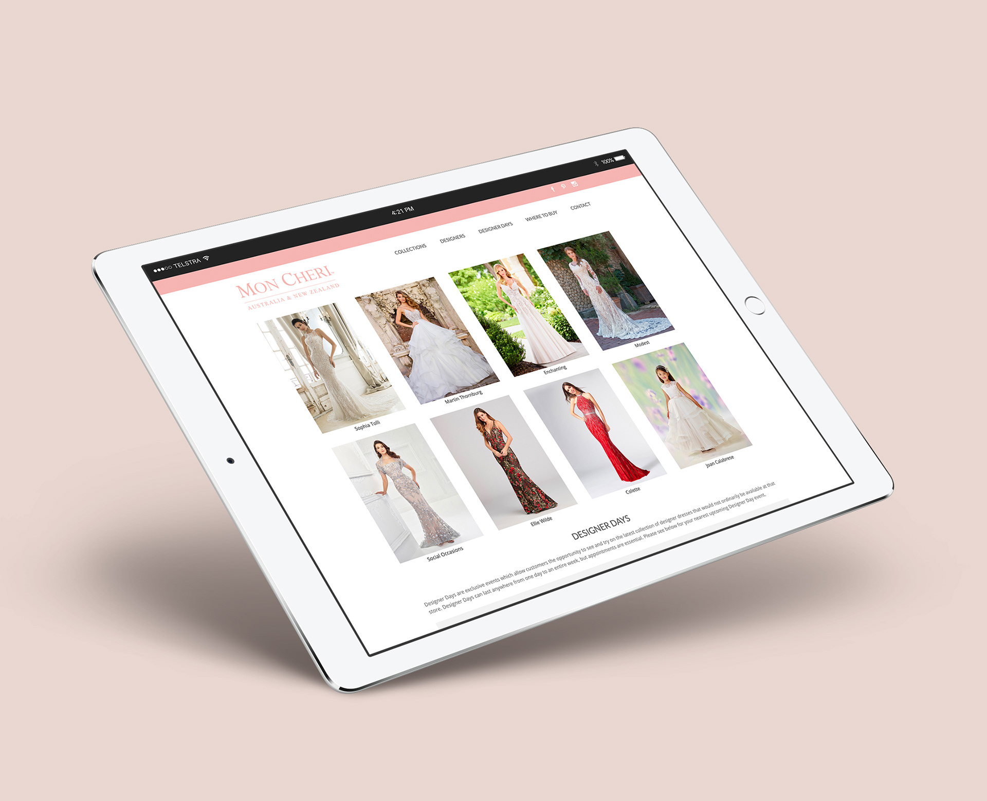 Mon Cheri website