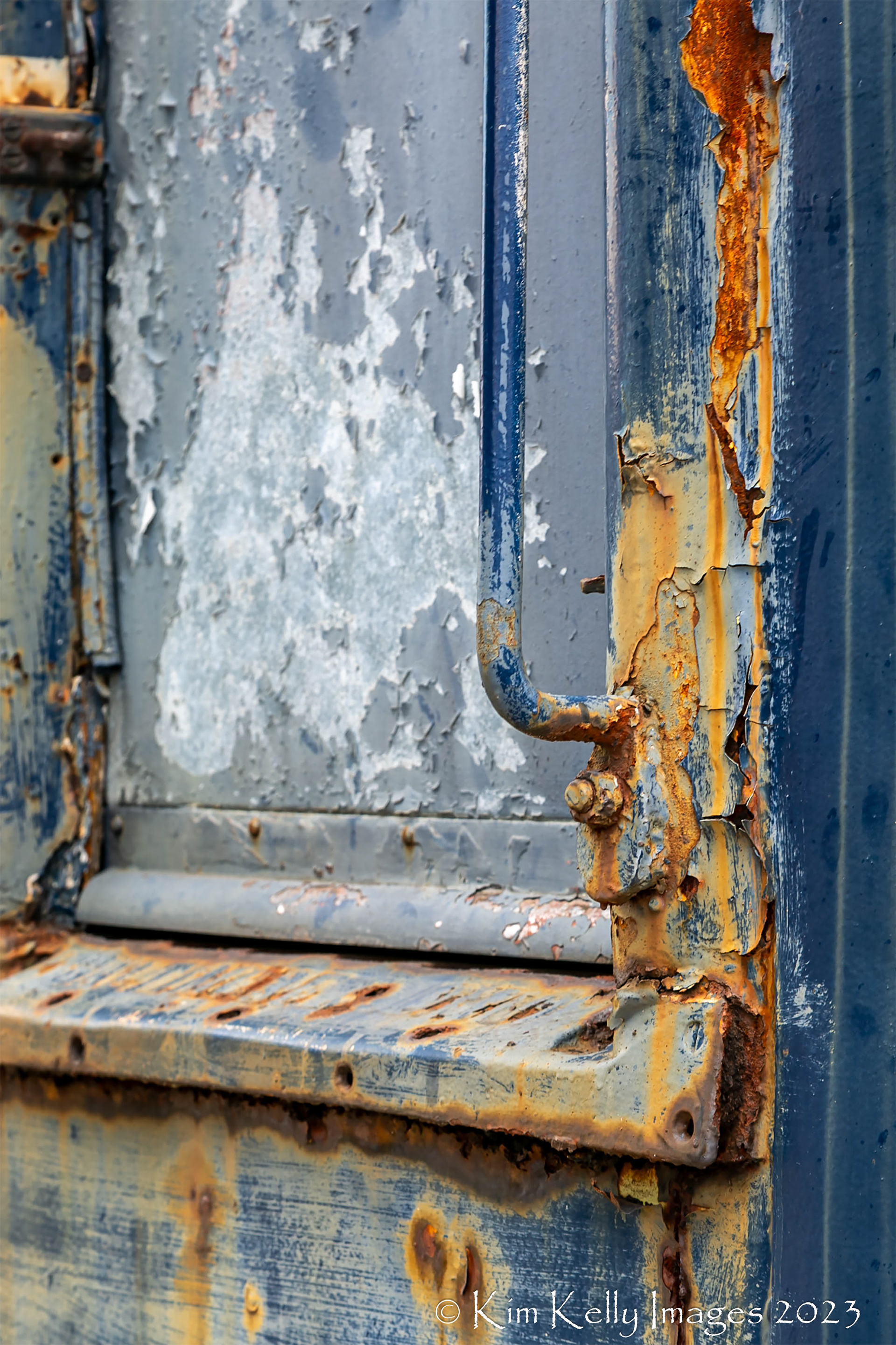 Crusted Train Door