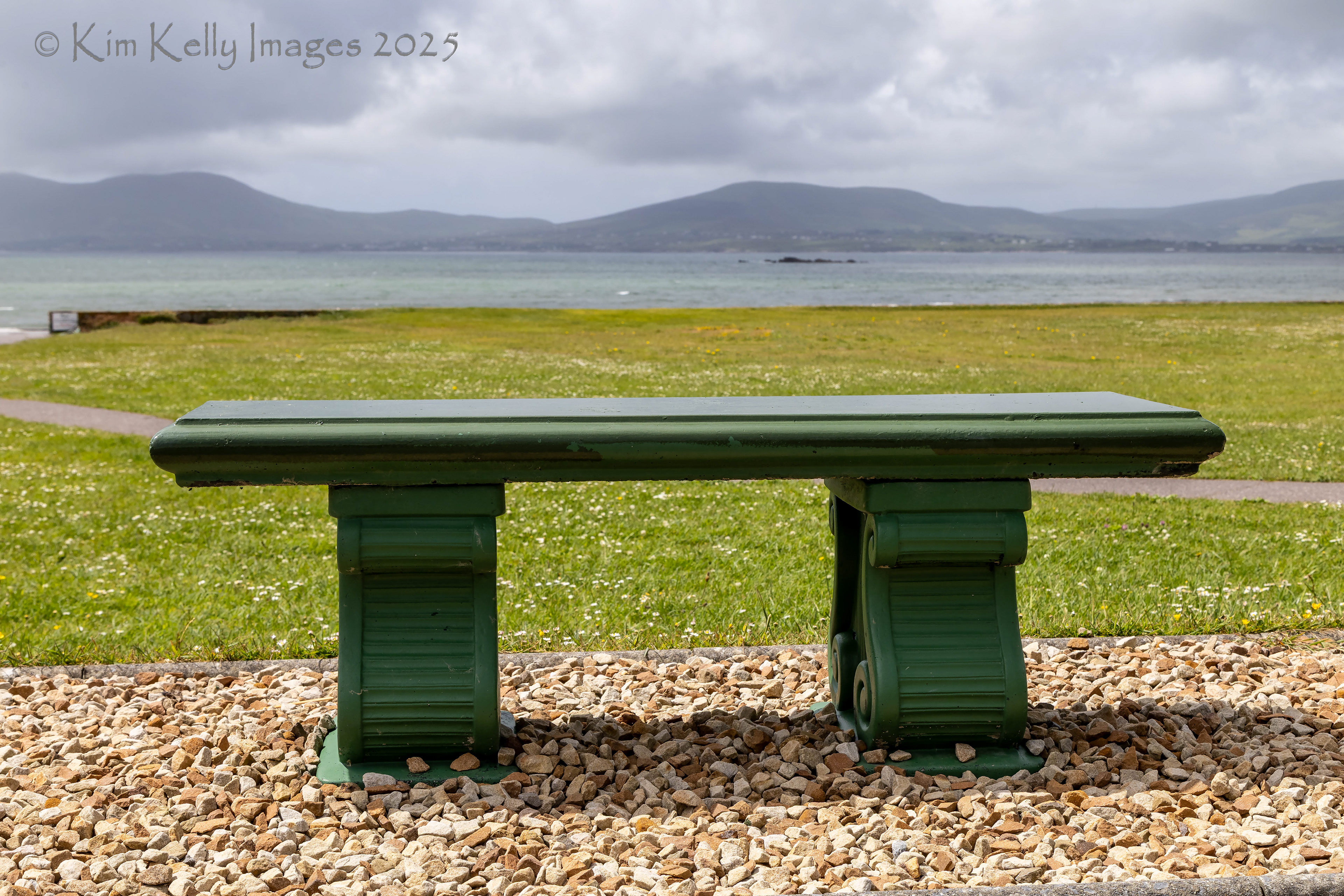 Waterside Bench in Waterville Ireland
