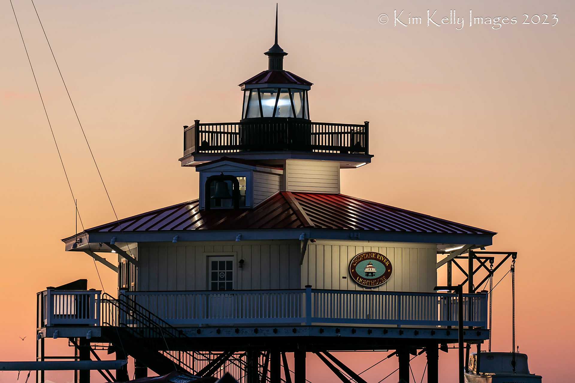 Choptank River Light a Screwpile Lighthouse