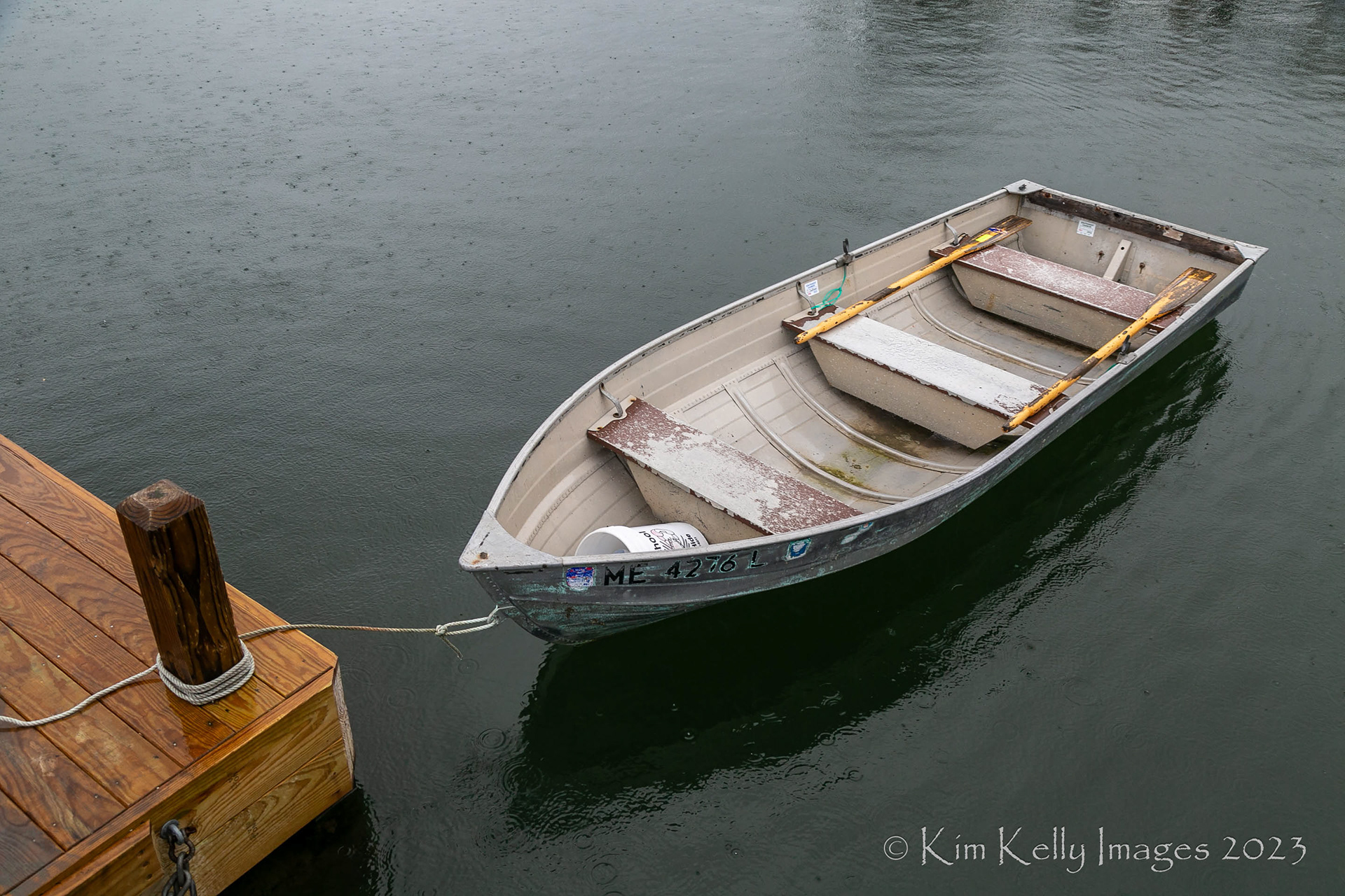 Dinghy in the Rain