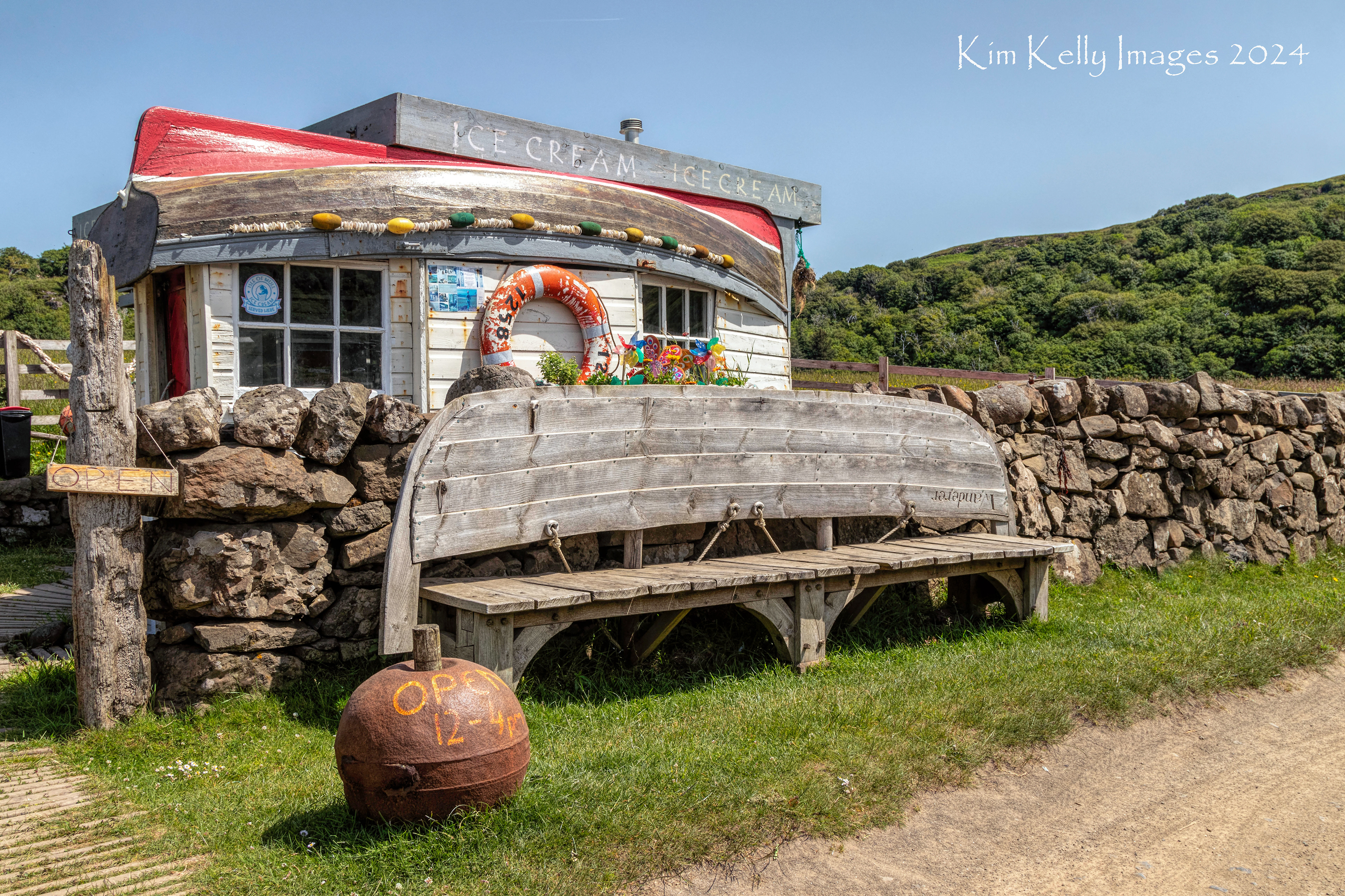 Boat Bench at Calgary Beach