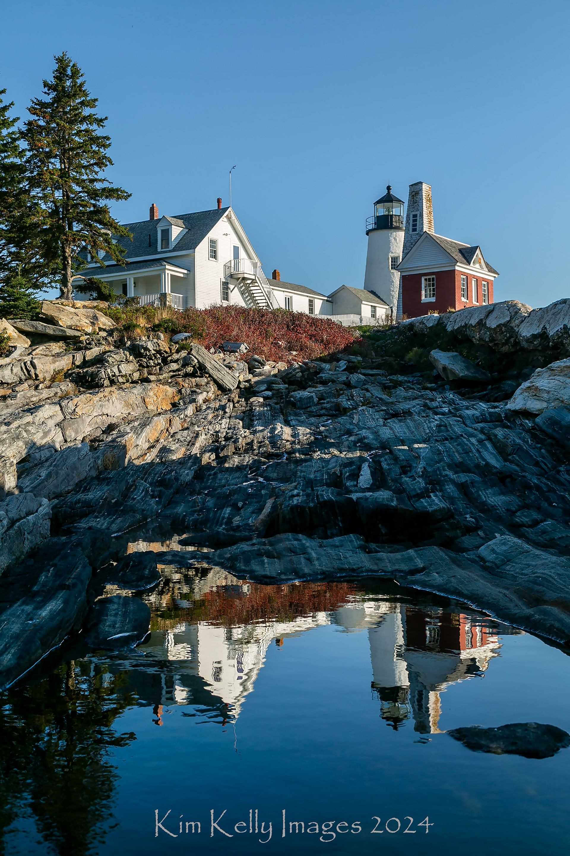 Reflection at Pemaquid Lighthouse