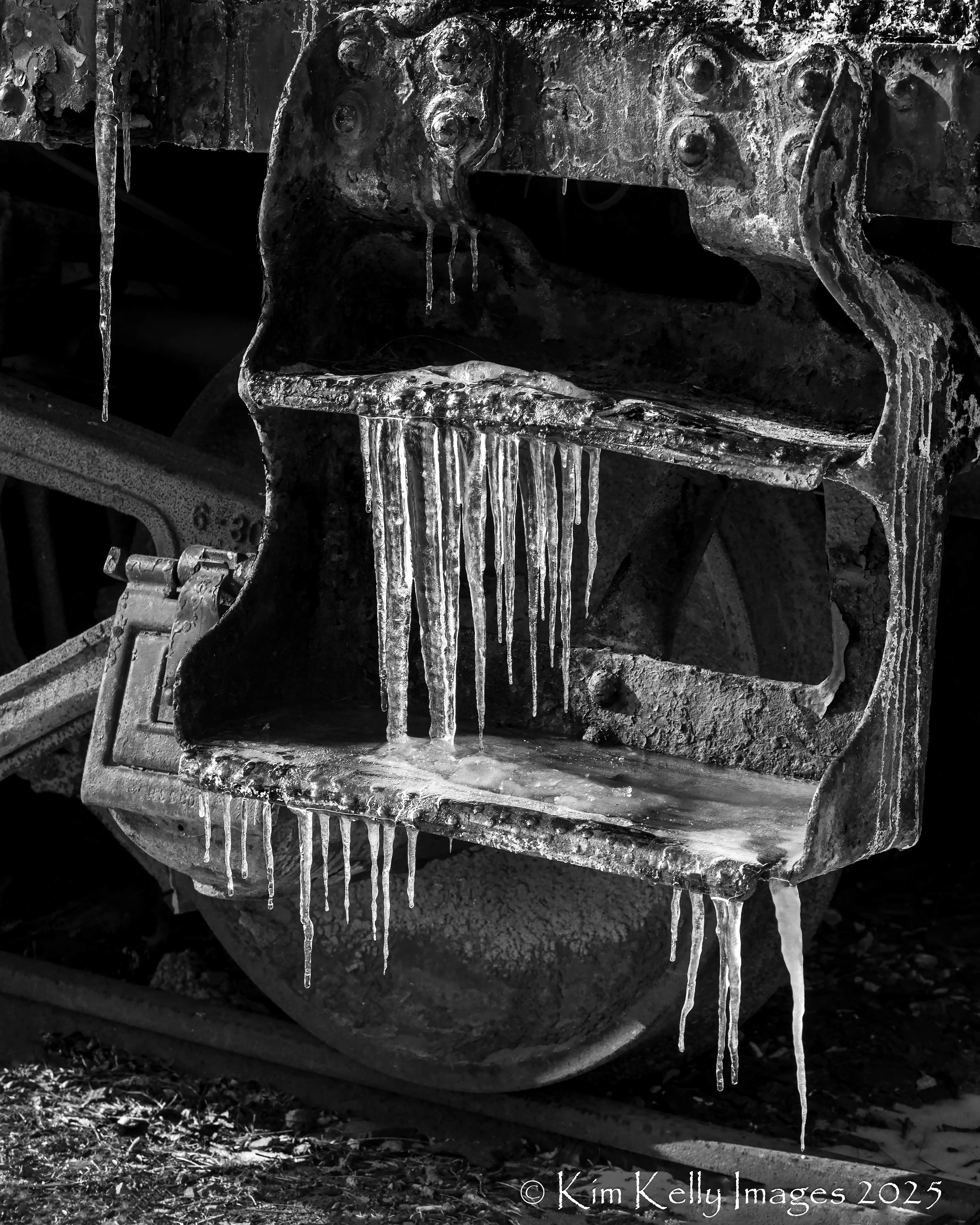 Icicles on Train Steps