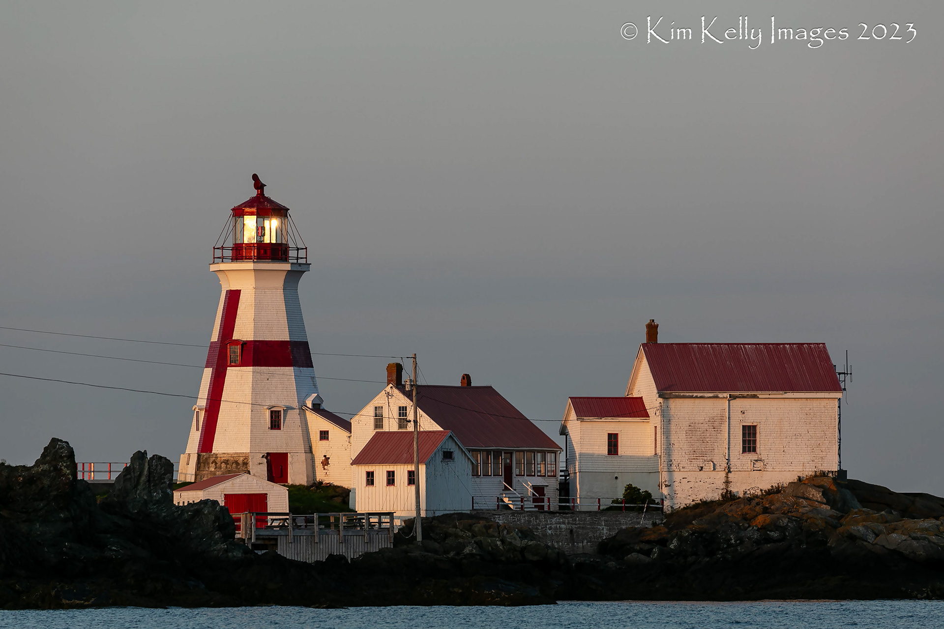 Evening Light Kisses Head Harbour Light Station
