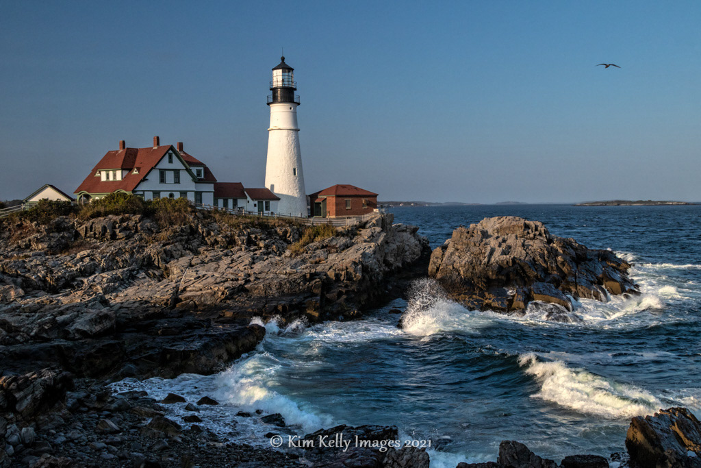 Incoming Surf at Portland Head Light