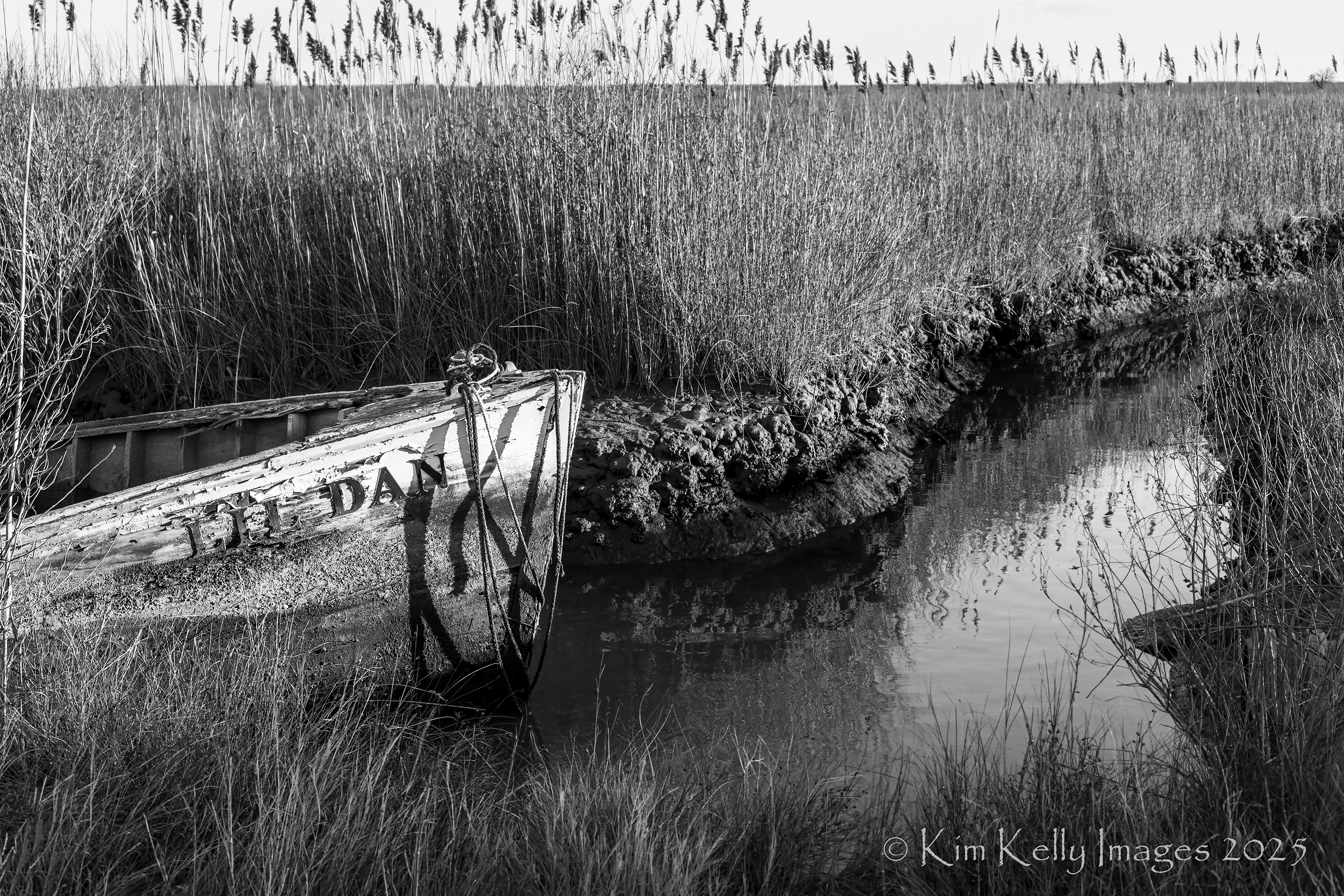 A Scuttled Workboat Off E Tedious Creek