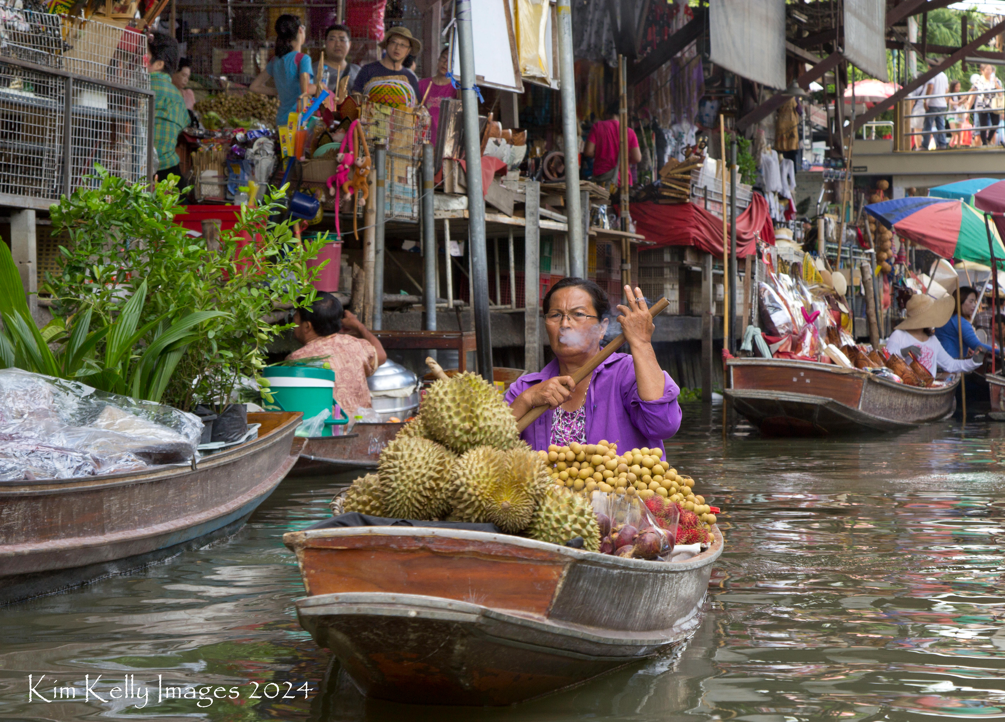 Working the Floating Market - Thailand