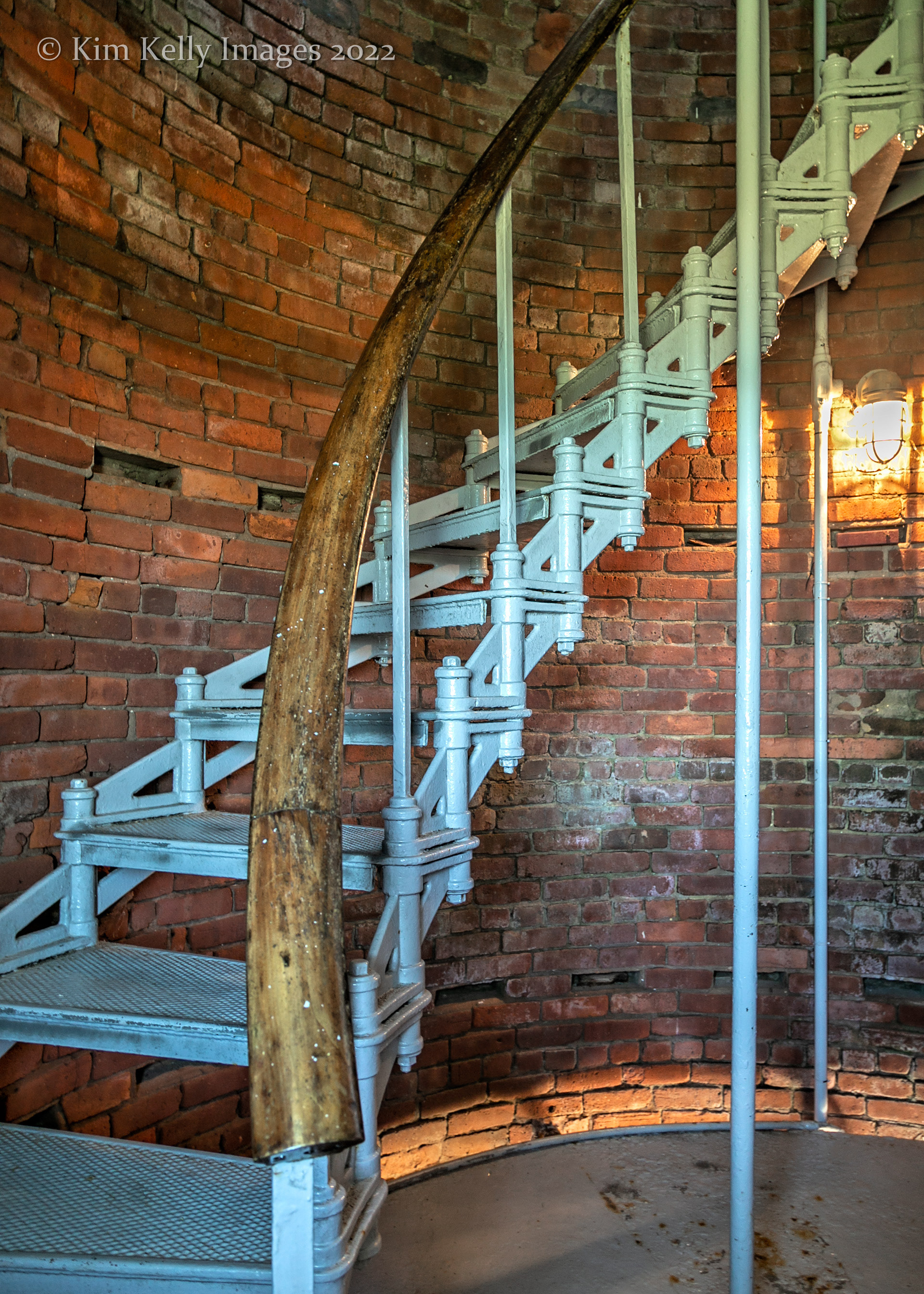 Stairway of the Gay Head Lighthouse on Martha's Vineyard