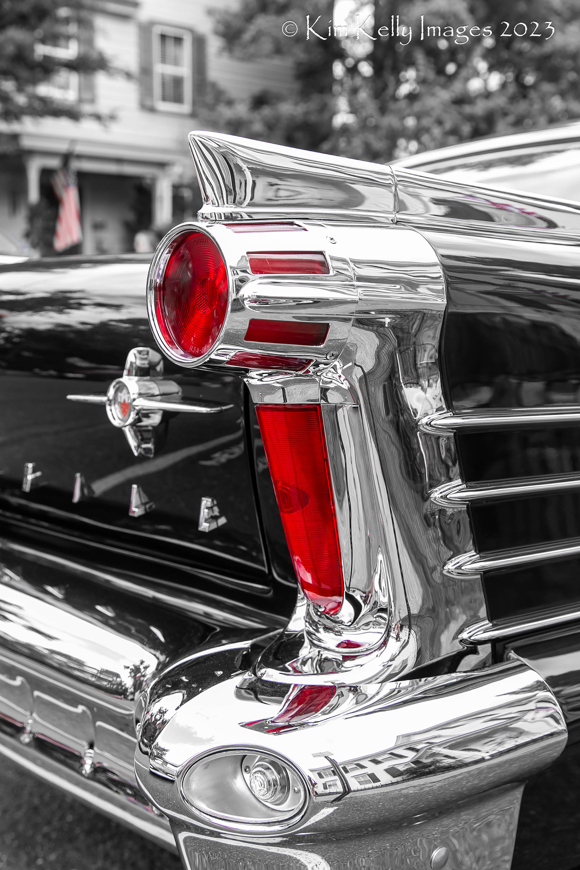 Tailfin of a Classic Car